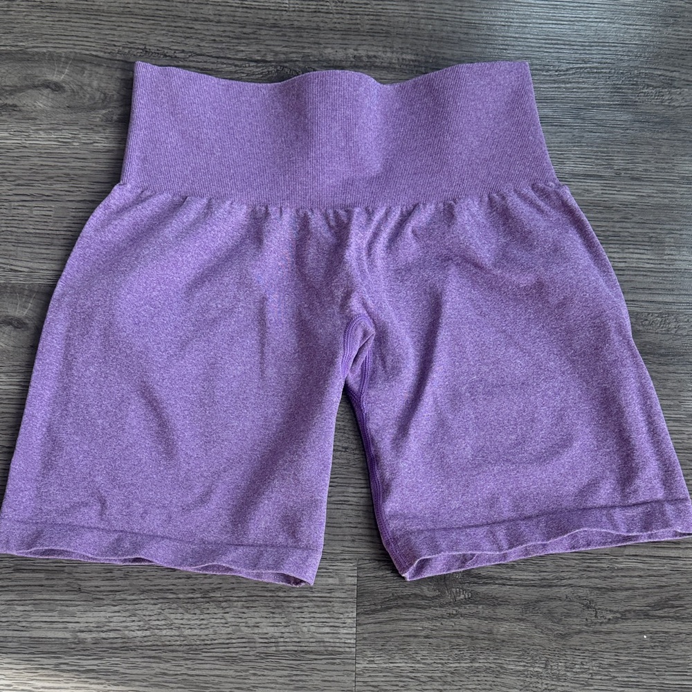 NVGTN Women's High-Waisted Purple Shorts